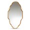 Baxton Studio Dennis Vintage Antique Gold Finished Accent Wall Mirror 171-10871 - alternate 1